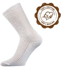 Unisex ponožky s extra volným lemem Pepina Boma bílá