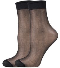 Silonové ponožky - 6 x 5 párů NYLON 20 DEN Lady B nero