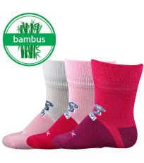 Kojenecké bambusové ponožky - 3 páry Sebík Voxx mix A - holka