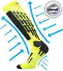 Unisex kompresní podkolenky Vxpres VoXX® neon žlutá