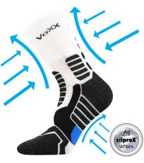 Unisex kompresní ponožky Ronin Voxx bílá