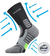 Unisex kompresní ponožky Ronin Voxx tmavě šedá