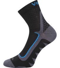Unisex sportovní ponožky - 3 páry Kryptox Voxx černá/modrá