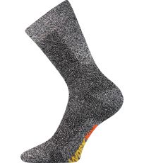 Pánské pracovní ponožky - 3 páry Pracan Boma šedá melé