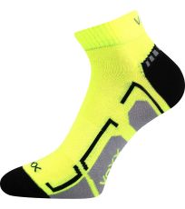 Unisex sportovní ponožky - 3 páry Flash VoXX® neon žlutá