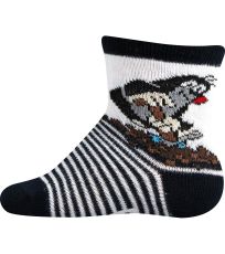 Kojenecké vzorované ponožky - 3 páry Krteček Boma mix A - kluk