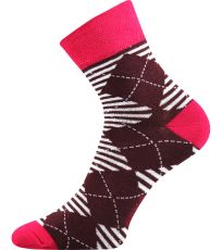 Dámské vzorované ponožky - 3 páry Ivana 45 Boma mix