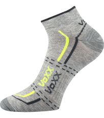 Unisex sportovní ponožky - 3 páry Rex 11 VoXX® světle šedá melé