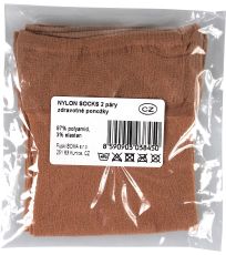 Silonové ponožky - 2 páry NYLON 20DEN Lady B beige