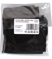 Silonové podkolenky - 2 páry NYLON 20DEN Lady B nero