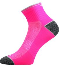Unisex sportovní ponožky - 3 páry Ray Voxx neon růžová