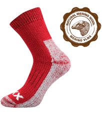 Unisex silné froté ponožky Alpin VoXX® rubínová
