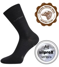 Unisex merino ponožky - 3 páry Dewool Lonka černá