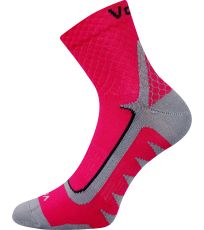 Unisex sportovní ponožky - 3 páry Kryptox Voxx magenta/šedá