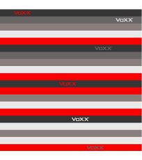 Nákrčník Multifunkční návlek Voxx pruhy neon červená