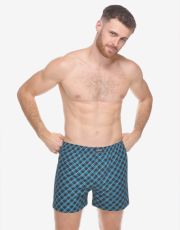 Pánské volné trenky 75218P GINA Černá-bílá