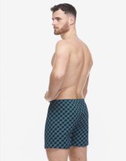 Pánské volné trenky 75218P GINA Černá-bílá