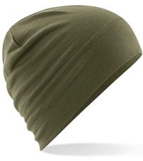 Unisex merino čepice B370 Beechfield Military Green