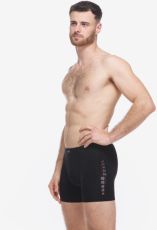 Pánské boxerky s delší nohavičkou 74176P GINA černá mrkvová