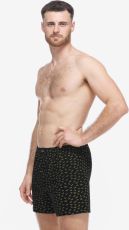 Pánské volné trenky 75215P GINA černá petrolejová