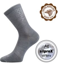 Pánské ponožky s volným lemem Radius Voxx světle šedá