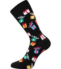 Unisex ponožky - 3 páry Vánoční Boma mix C