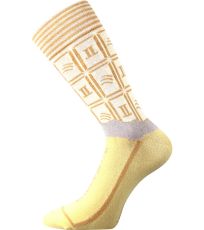 Unisex trendy ponožky Chocolate Lonka WHITE pánské