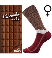 Unisex trendy ponožky Chocolate Lonka MILK dámské