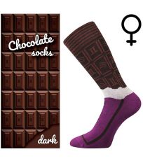 Unisex trendy ponožky Chocolate Lonka DARK dámské