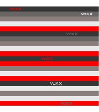Dámský multifunkční nákrčník SOLID VoXX® pruhy neon červená