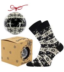 Unisex ponožky s vánočním motivem Elfi Lonka stříbrná