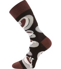 Unisex trendy ponožky Coffee socks Lonka vzor 5