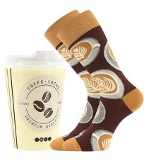 Unisex trendy ponožky Coffee socks Lonka vzor 2