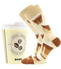 Unisex trendy ponožky Coffee socks Lonka vzor 1