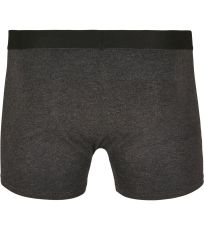 Pánské boxerky 2ks BY132 Build Your Brand Charcoal (Heather)